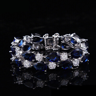 

Aiyaya Royal Design SparShine Bracelets&Bangles New Design Colorful AAA Zircon Bracelet 925 Silver Plated Women