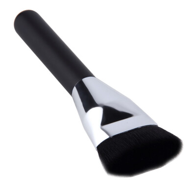 

Pro Face Flat Contour Foundation Brush Makeup Brusher Black Wooden Handle Black