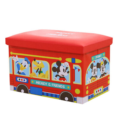

Disney DISNEY Mickey family PU storage stool storage box