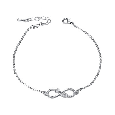 

Yoursfs Infinity Bracelet For Women Infinity Endless Love Symbol Charm Chain Bracelet