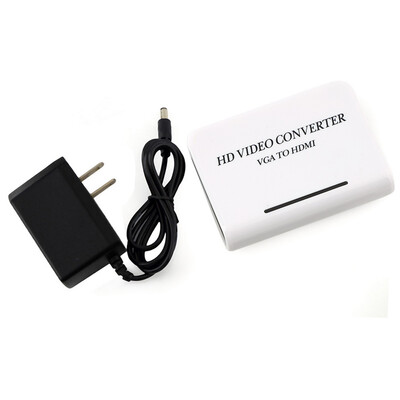 

1080P Аудио VGA для HDMI HD HDTV Video Converter Box адаптер для портативных ПК DVD США Plug