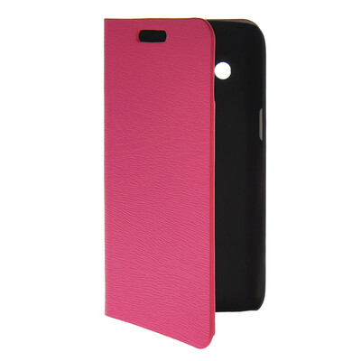 

MOONCASE Slim Leather Flip Wallet Card Pouch with Kickstand Shell Back ЧЕХОЛ ДЛЯ Samsung Galaxy Core 4G G3518 Hot pink