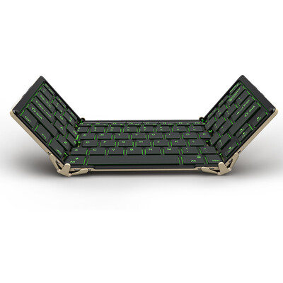 

BOW HB099B Wireless Bluetooth USB Cable Triangle Keyboard Triple Backlight Black