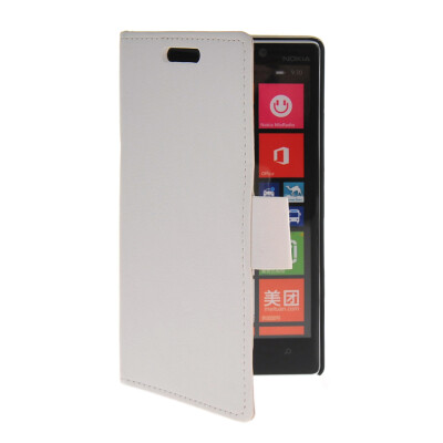 

MOONCASE Slim Leather Side Flip Wallet Card Slot Pouch Stand Shell Back Case Cover for Nokia Lumia 930 White