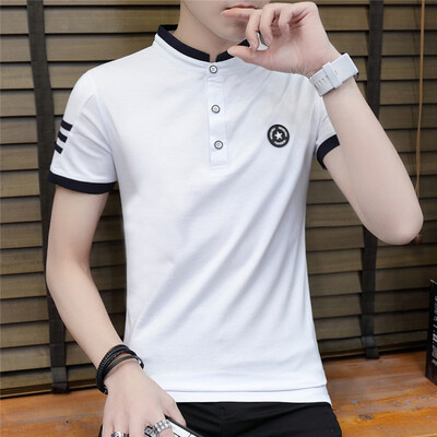 

DaMaiZhang Brand Clothing New Mens Polo Shirt Men Short Sleeve Cotton Shirt Polos tshirt Business Casual Top Tee