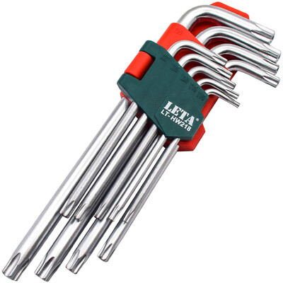 

LeTA LETA Hexagonal Torx Wrench Tool Set 9 Piece Set Professional grade Rice Star Shaft Screwdriver Metric Hexagonal Wrench Hexagon Wrench LT-HW218