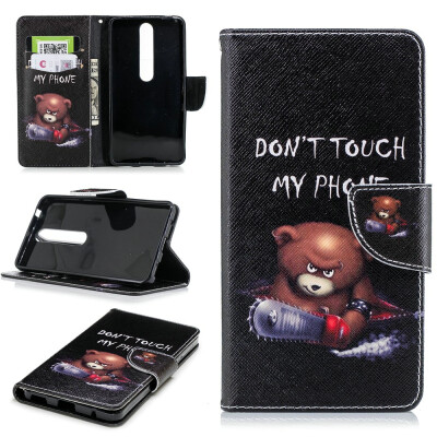 

BEFOSPEY Painting PU LeatherSoft TPU Card Slot Stand Wallet Case For Nokia 655"2017