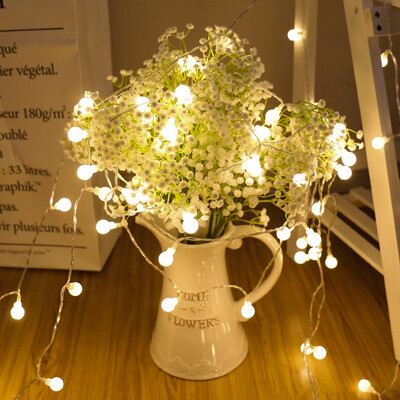 

10M 100LEDS EU Plug Christmas Tree Garland String Led Xmas Decoration Outdoor Ball Curtain Fairy Holiday Lights