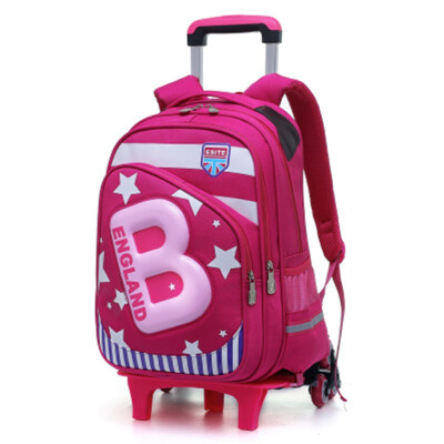 

Removable School Backpack Trolley 26 Wheel Girl travel Bags Waterproof Wheeled Children Schoolbag Fashion Boys Kids Luggage Bag