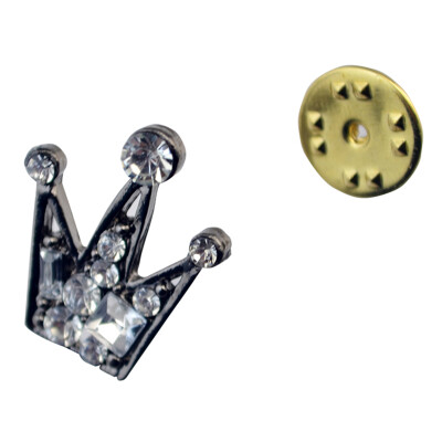 

Idealway New Fashion Unique Charm Rhinestones Crystal Crown Shape Brooch Buckle For Women Men Accessories