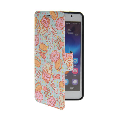 

MOONCASE Cute Pattern Leather Side Flip Pouch Stand Shell Back ЧЕХОЛ ДЛЯ Huawei Honor 6