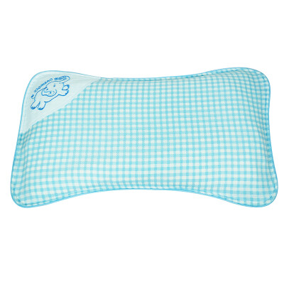 

Hi baby KSbabe bamboo fiber baby pillow newborns stereotypes pillow baby four seasons pillow 41X23CM blue