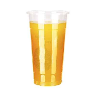 

OTOR 12oz-22oz Clear Plastic PP Cups with Dome & Flat Lids for Juice Tea Iced Coffee Bubble Boba Smoothie 1000pcs