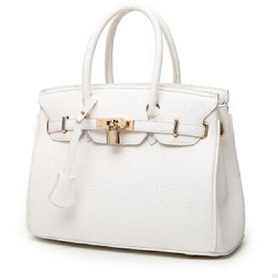 

Vogue Star Luxury Lock Rivet Ladies Leather Tote Bag 2018 New Designer Handbags High Quality Women Shoulder Messenger Bag LS312