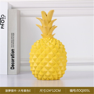 

Nordic ins creative resin pineapple Storage tank piggy bank figurines living room TV cabinet home personality decorative ornament