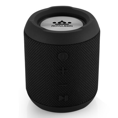 

ROYQUEEN M350 Bluetooth Portable Outdoor Subwoofer TWS Interconnect FM Radio Mini Portable Subwoofer IPX6 Waterproof Enchanted Black