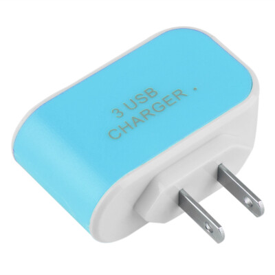 

3.1A 3 USB Ports Wall Home Travel AC Charger Adapter