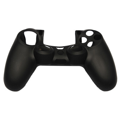 

1 PCS Silicone Rubber Skin Cover Protective Case for PS4 Controller Black