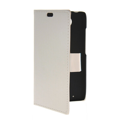 

MOONCASE Slim Leather Side Flip Card Slot Pouch Stand Shell Back ЧЕХОЛ ДЛЯ Motorola Moto Droid Turbo XT1254 White