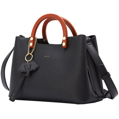 

OIWAS women Handbag crossbody bag Shoulder Bag Waterproof PU wooden handle