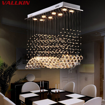 

K9 Crystal Chandeliers Light Fixture Modern Lamp for Living Room Bedroom Hotel Hallway Indoor Decoration Stair Ceiling Pendant Lam