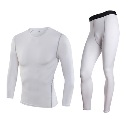 

Quick Dry Gym Sportswear LongT Shirt Legging Pants Tracksuit Men Sports Suits