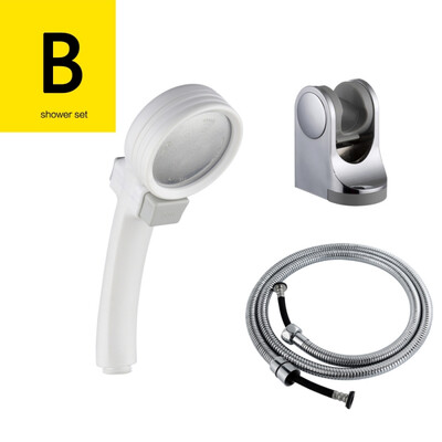 

Free Shipping Withe Handheld Shower Head with OnOff Switch Shower Handle with a Shut Off Switch Hand Held Shower head Set