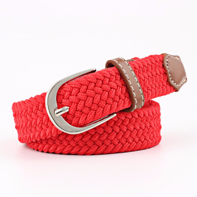 

Men And Women Young Student Fashion Casual Weave Canvas Pin Buckle Belt