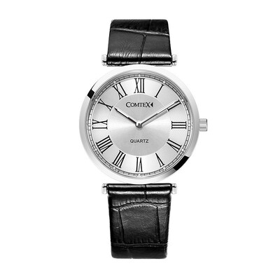 

COMTEX Кожаный ремешок Мода Мужчины Relojes HOMBRE Часы Relógio Наручные часы Мужчина для