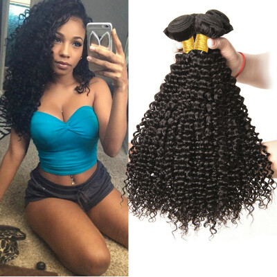 

CLAROLAIR Hair Unprocessed Brazilian Kinky Curly Virgin Hair 4 pcs Lot Free Shipping Cheap Brazilian Kinky Curly Weave Human Hair