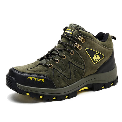 

2018 new mens shoes high top shoes outdoor hiking shoes rubber sole
