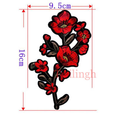 

1 Pcs New Flower Patches Embroidered Patch 3D Stickers Sewing Motif Applique Clothing Repair Fabric DIY Clothes Wedding Patches