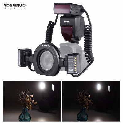 

YONGNUO YN24EX E-TTL Macro Flash Speedlite 5600K with 2pcs Flash Heads And 4pcs Adapter Rings for Canon EOS 1Dx 5D3 6D 7D 70D Came