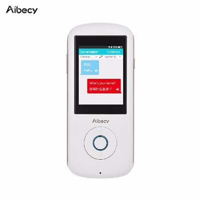 

Aibecy Real-time Multi Language Translator Speech Translation Device Intelligent Voice Interpreter for Business Travel Shopping Le