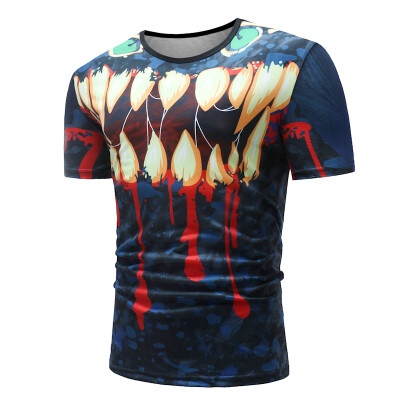 

Mens 3D Printed Short Sleeve T Shirt