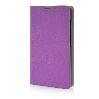 

MOONCASE Leather Side Flip Wallet Card Slot Pouch Stand Shell Back Case Cover for Microsoft Lumia 435 Purple