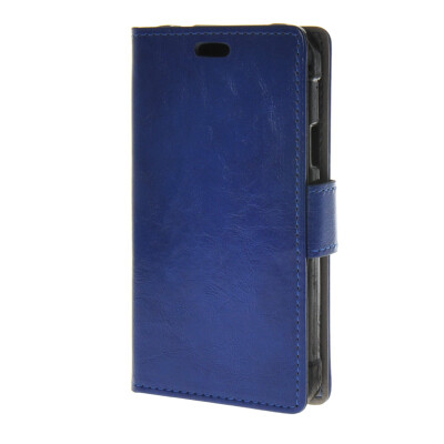 

MOONCASE Smooth Skin PU Wallet Flip Card Stand Back Leather Case Cover for Samsung Galaxy Xcover 3 G388F Blue