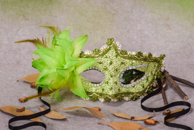 

FANLUS Masquerade Mask for Women Mardi Gras Mask with Flower White Lace hollow out princess mask