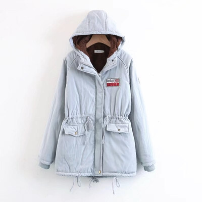 

Plus Size XXL Parkas Winter Warm Cotton Women Jacket Thick Hooded Outwear Medium-Long Style Lady Parka