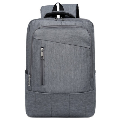 

New Mens Backpack Business Gift Bag Mans Computer Bag High School Students Bag Gray Bag Fashion Rucksack