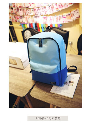 

2018 New Korean Double Shoulder bag Backpack for teenage girls&boys student school bag women backpack Arts Student Package