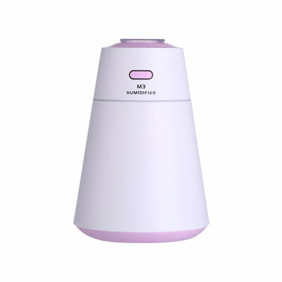 

TOMNEW USB Mini Cool Mist Humidifiers 200ML Ultrasonic Two-Gears Air Cleaner Diffuser with LED Night Light for Women Kid Bedroom