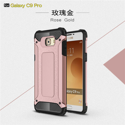 

Goowiiz Phone Case For Samsung Galaxy C9 Pro King Kong Armor Fashion Bumper PC TPU Prevent falling