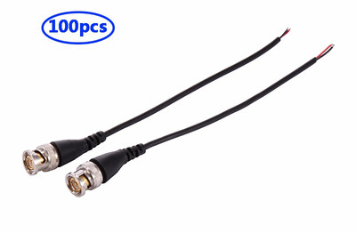

COOLM Monitor BNC Connector with 18cm Wire Q9 Terminal tail Cable For CCTV Camera