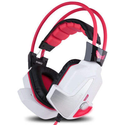 

Ovann OVANN X60 esports gaming headset headset 71 vibration computer Internet cafes Internet cafe light white red