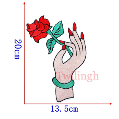 

1 pcs Brand Patches Flower Style Sticker Sequins Clothes Embroidered Patches For Clothing Bags Shoes DIY Motif Women Applique