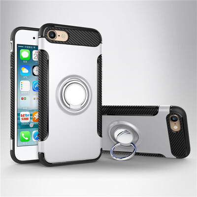 

Apple Iphone 78 Armor Car Magnetic Suction Ring Bracket Silicon TPU Hard PC Phone Case