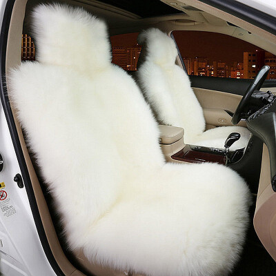 

KAWOSEN 2 PCS 100 Australian Pure Natural Fur Seat Cover Sheepskin Winter Car Seat CoverWool Seat Warm Car Seat Covers LWSC02