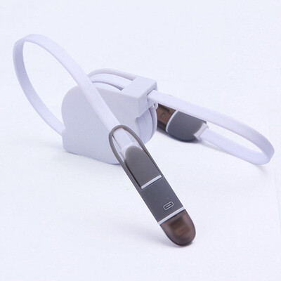 

2 в 1 USB-кабель для iPhone Samsung Huawei Android зарядный кабель для подзарядки и передачи данных