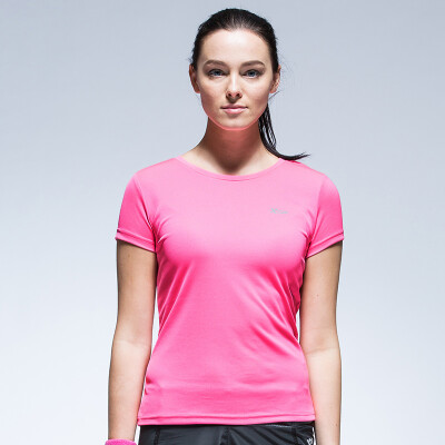 

[Jingdong supermarket] special step (XTEP) 884228019102 women's clothing short T-shirt pink L code